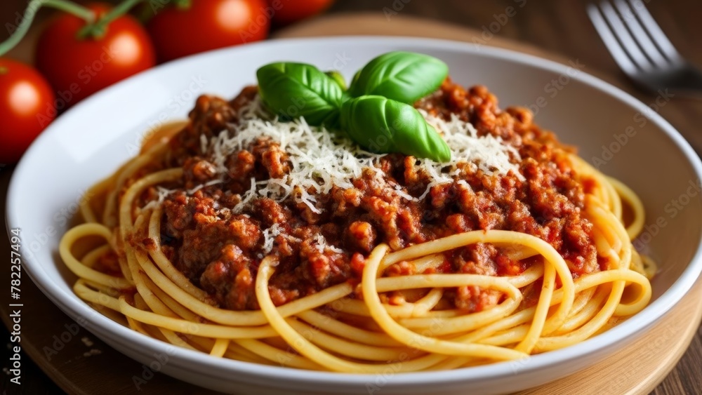 Delicious Spaghetti Bolognese ready to be savored Delicious Spaghetti Bolognese ready to be savored
