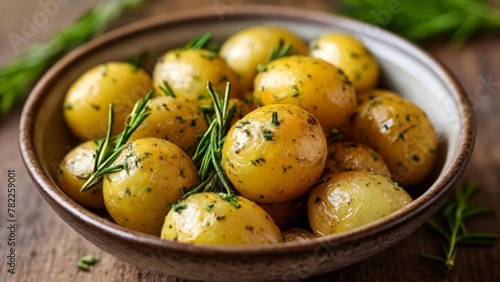  Deliciously seasoned potatoes ready to be savored