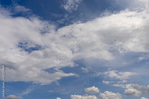 the sky in clouds of different shapes and sizes