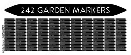Plant Stake Collection Garden Marker Set Gardening