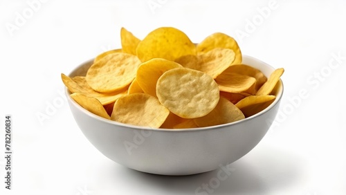 A bowl of crispy potato chips