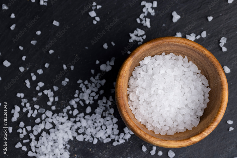 large crystals of sea salt for adding to food large crystals of sea salt for adding to food