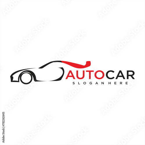 Gradient car service modern logo template