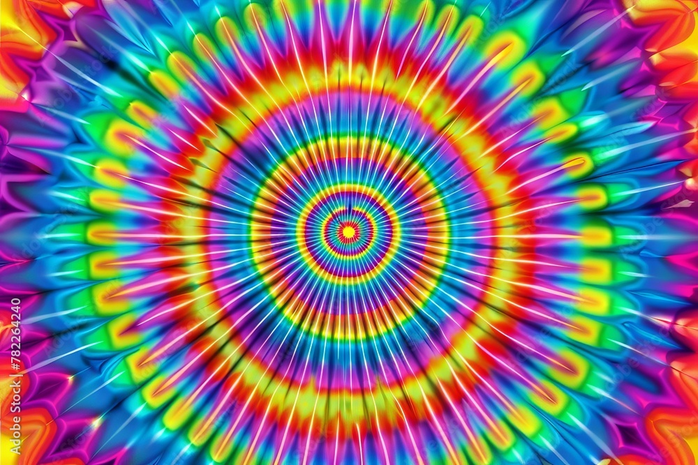 psychedelic tiedye spiral pattern in vibrant colors creating a mesmerizing and hypnotic visual effect seamless vector illustration psychedelic tiedye spiral pattern in vibrant colors creating a mesmerizing and hypnotic visual effect seamless vector illustration