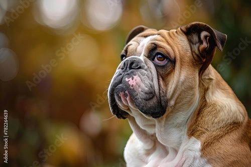 regal companion majestic english bulldog portrait pet photography © furyon