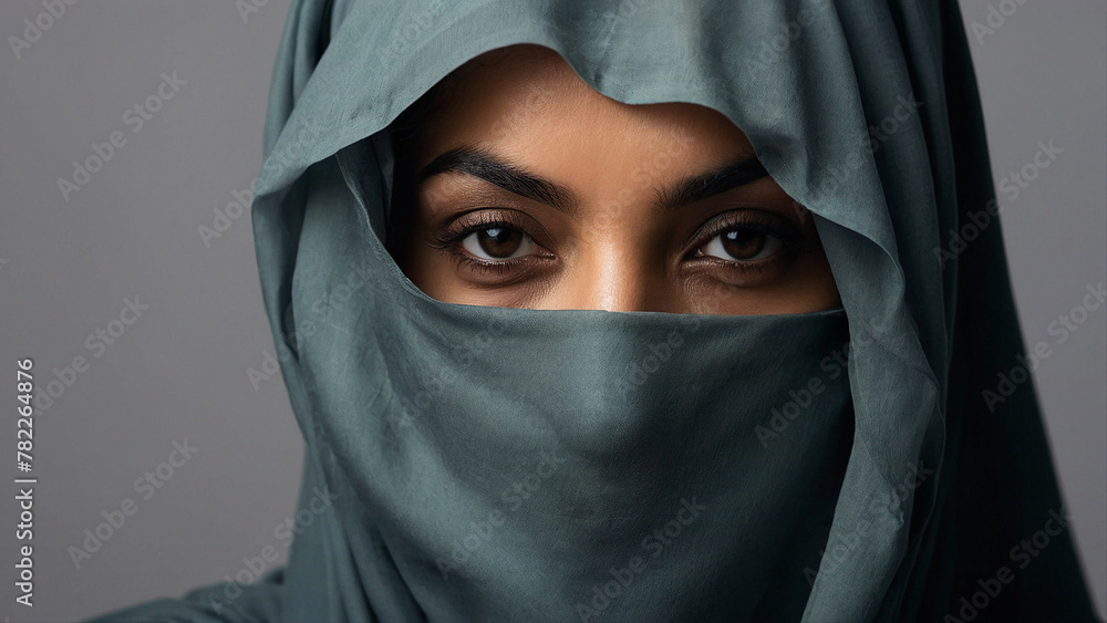AI generated beautiful young muslim woman portrait, mixed race ethnicity, perfect appearance AI generated beautiful young muslim woman portrait, mixed race ethnicity, perfect appearance