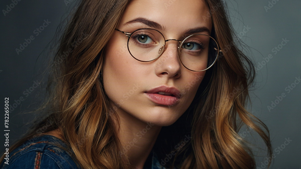 AI generated beautiful young woman portrait, mixed race ethnicity, perfect appearance AI generated beautiful young woman portrait, mixed race ethnicity, perfect appearance