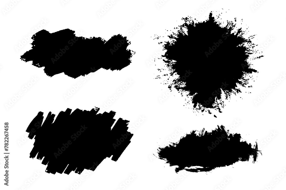 black brush stroke collection