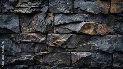 Dark textured stone wall background