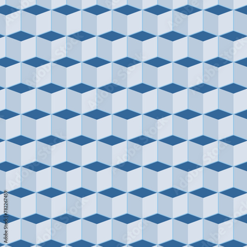 3D Cube Pattern Vector Background