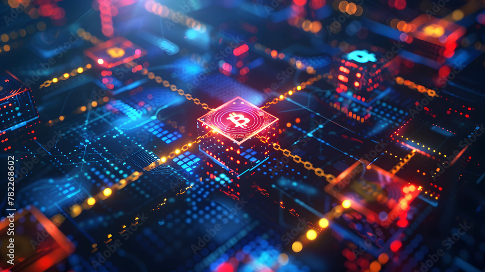 Blockchain technology and bitcoin cryptocurrency, digital transaction in future trend Blockchain technology and bitcoin cryptocurrency, digital transaction in future trend