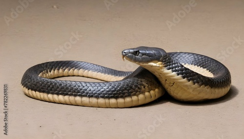 A-King-Cobra-With-Its-Body-Raised-In-A-Sinuous-Cur-