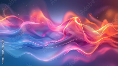 Colorful abstract background with flowing shapes