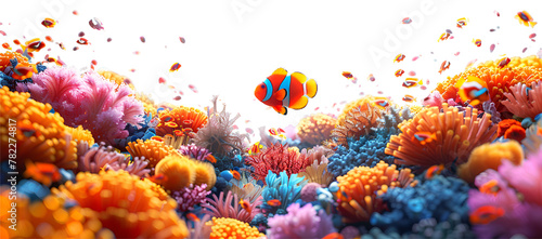fish in sea, png image