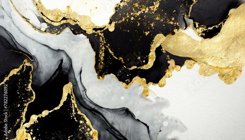 Wallpaper splashes, Gold abstract black marble background art paint pattern ink texture watercolor white fluid wall. Abstract liquid gold design luxury wallpaper nature black brush oil modern 