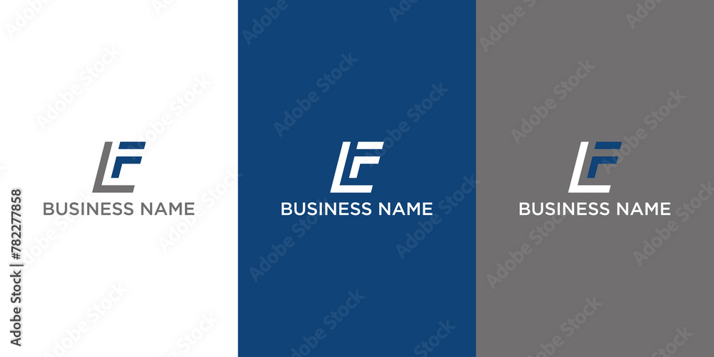 FL logo design vector image FL logo design vector image