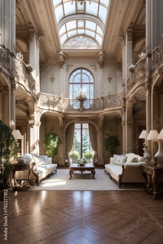 Ornate and Luxurious Palace Interior © Adobe Contributor