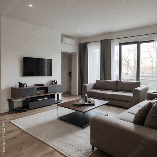 Minimalist  modern living room