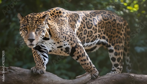 A-Jaguar-With-Its-Fur-Patterned-Like-The-Dappled-S- 2