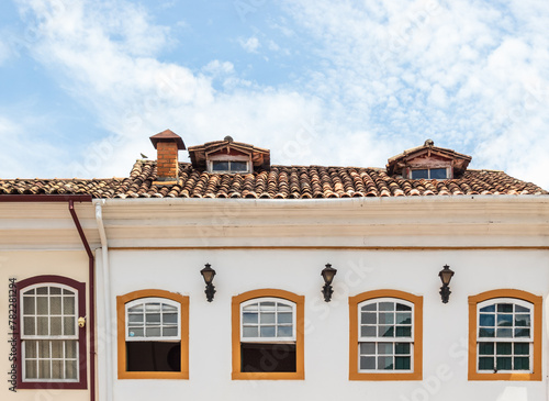 Obraz na plátně Photography of the architecture of the city of Ouro Preto/MG, Brazil