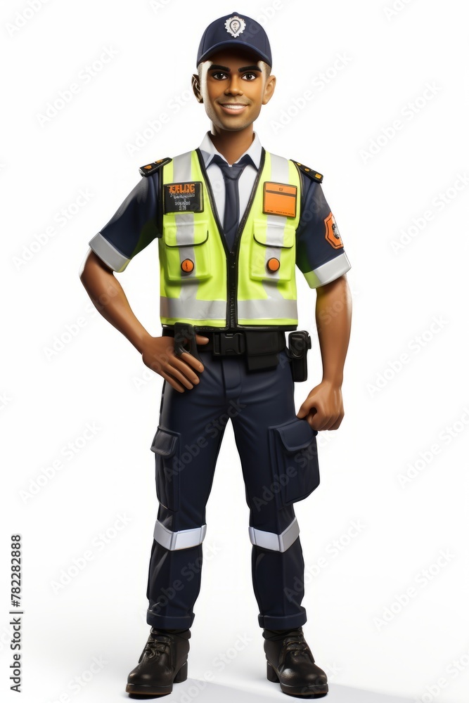 3D model of a security guard 3D model of a security guard