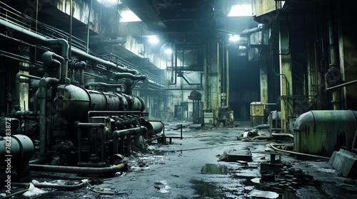 The factory is in ruins