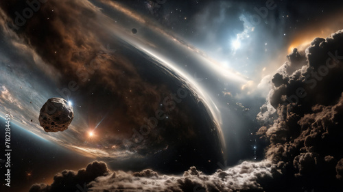 Intrusione Celeste- Meteorito in Avvicinamento alla Terra, Immagini dall'Atmosfera Terrestre photo