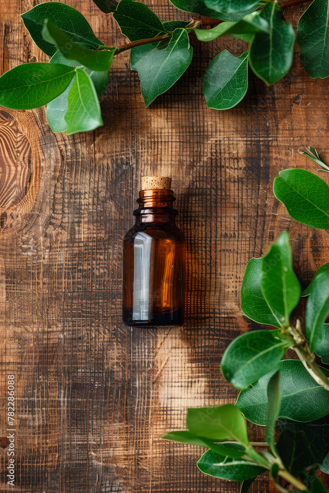 camphor essential oil in a bottle. Selective focus. camphor essential oil in a bottle. Selective focus.