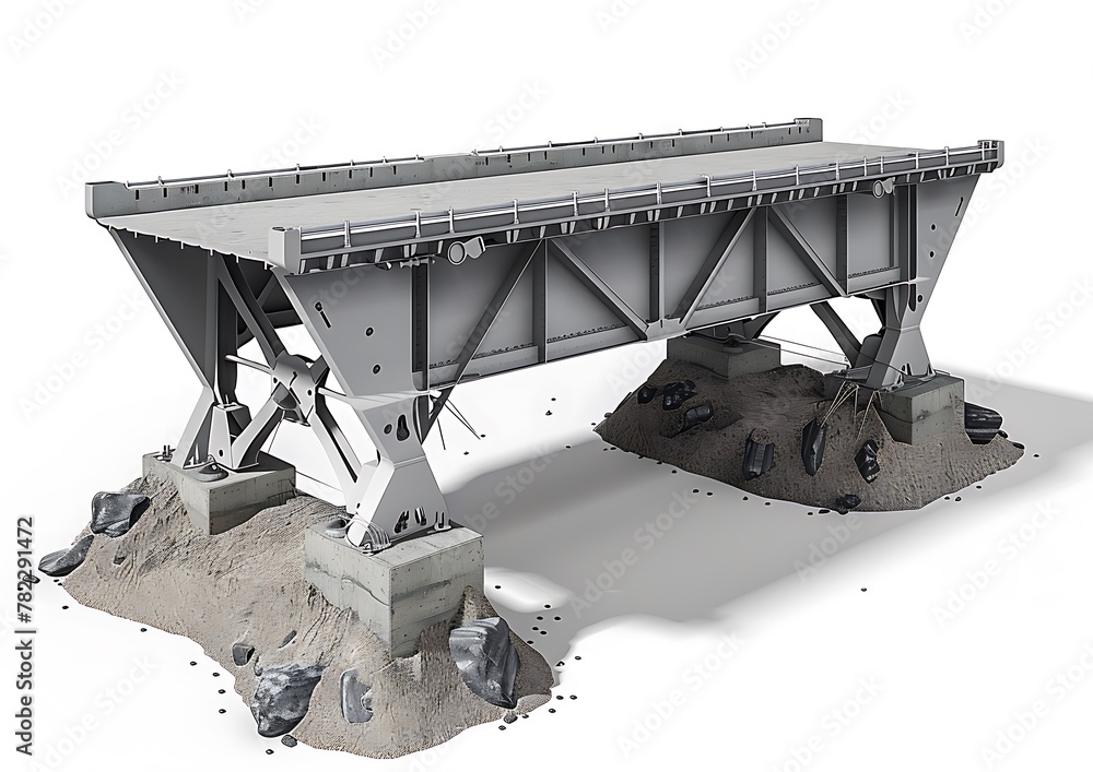 Create a CAE simulation to assess bridge strength under diverse loads ...