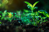 background for miscellaneous digitalization services for agriculture,