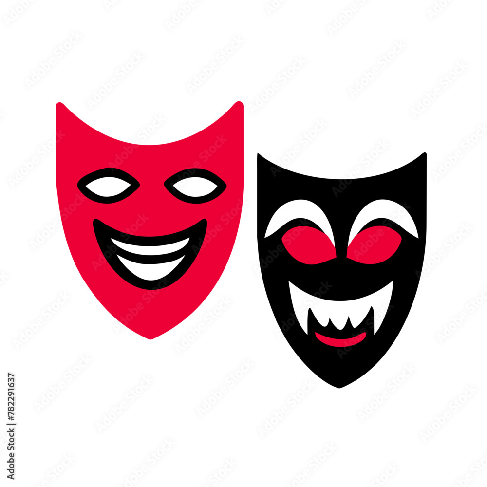 comedy and tragedy masks	
