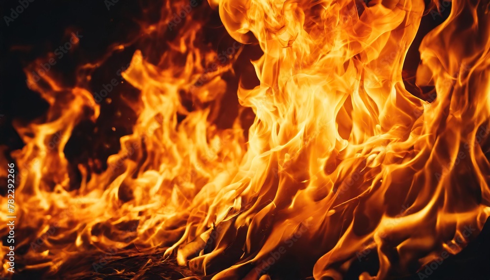 Fire flames on black background. Abstract blaze fire flame texture background Fire flames on black background. Abstract blaze fire flame texture background