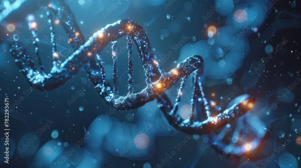 Abstract image of DNA spiral Abstract image of DNA spiral