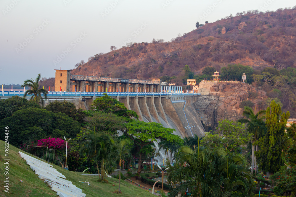 View of the Sathanur dam. Sathanur Dam is one of the major dams in Tamil Nadu constructed across the Thenpennai River. Translation: Sathanur Anai in tamil language means Sathanur Dam in English