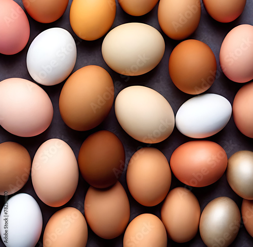 Chicken eggs background