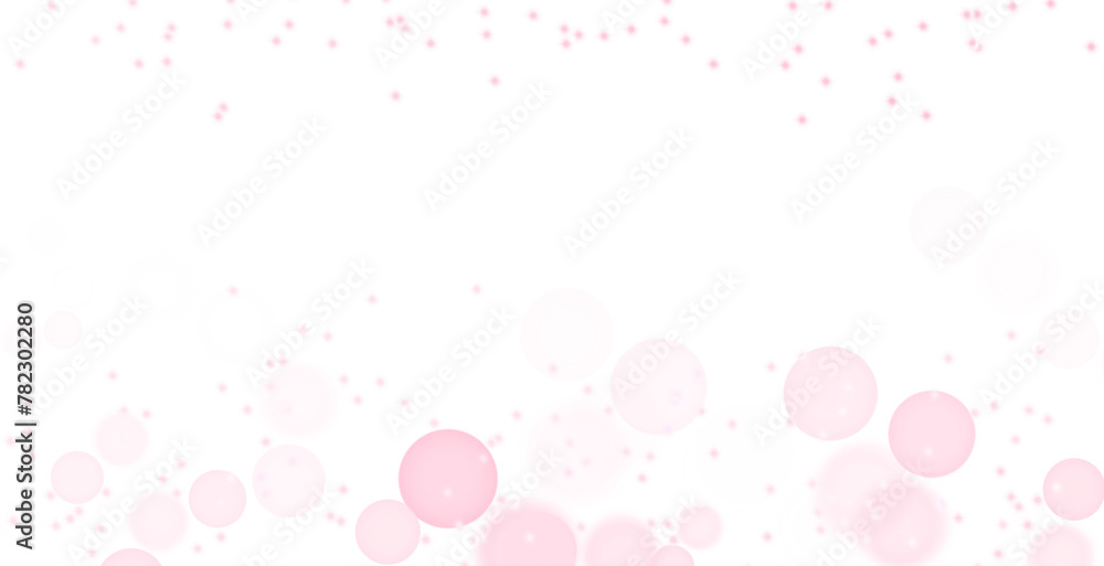 Pink confetti circles on a transparent background. Pink confetti circles on a transparent background.