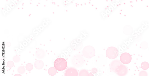 Pink confetti overlay transparent background falling glitter circles png
