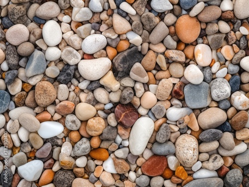 Heap of Sand, Gravel, Pebbles and Concrete Mix for Construction Closeup, Sandy Ground with Small Stones