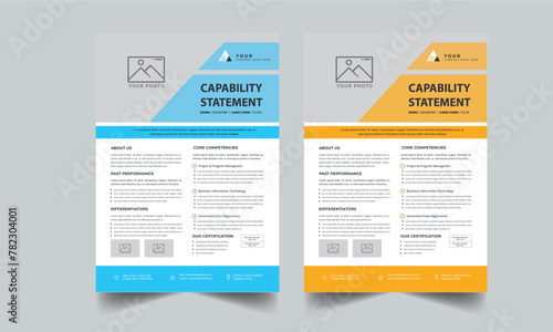 Capability Statement Template Design.