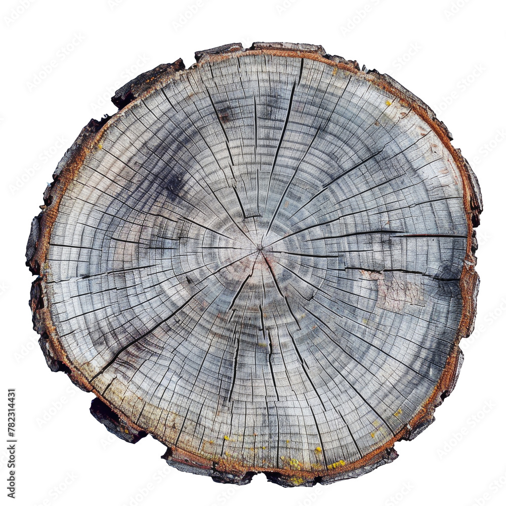 Fototapeta premium Close-up of tree trunk against transparent Background