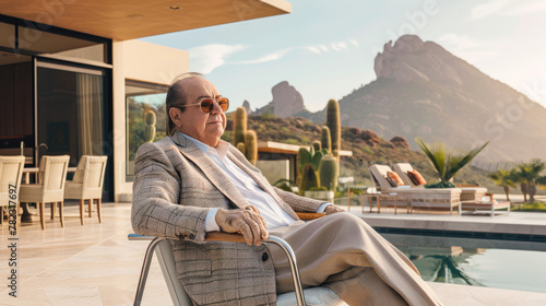 Retired head of drug cartel in his luxurious home photo