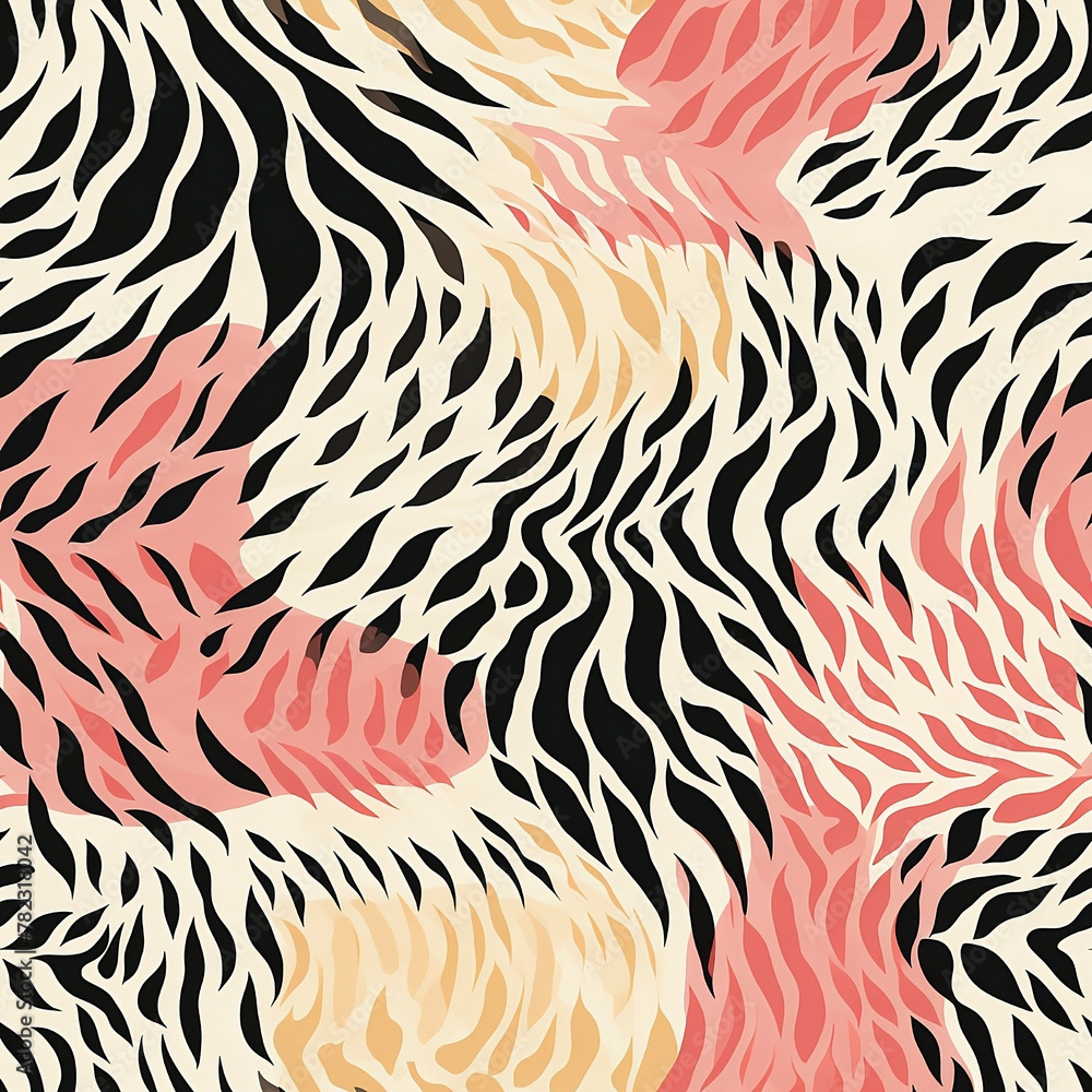 Seamless animal print pattern