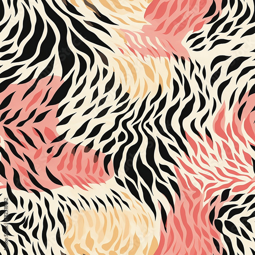 Obraz na płótnie Seamless animal print pattern w salonie