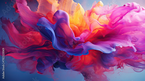 Melty Mashup abstract background theme, a visually exciting blend of fluid and dynamic elements Background Ai Generative