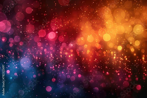 Abstract bokeh background with shallow depth of field and colorful lights