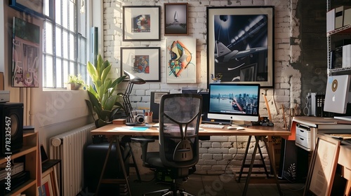 Creative Workspace: Modern Home Office for Designers