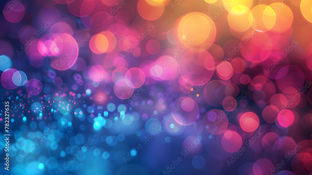 Latest News Abstract Colorful Bokeh Background Design for Broadcast, Television, Info Banner or Information Illustration