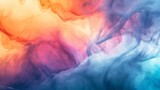 Vibrant Color Fusion in Abstract Smoke Art