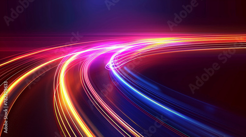 Abstract background with light trails