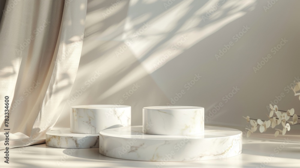 Elegant Vase With Flowers on Table by Curtain Elegant Vase With Flowers on Table by Curtain